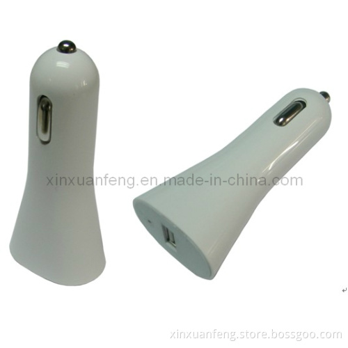 CE, RoHS & FCC Approved Trumpet USB Car Charger (5V, 1 / 2.1A) (XF-CC-006)